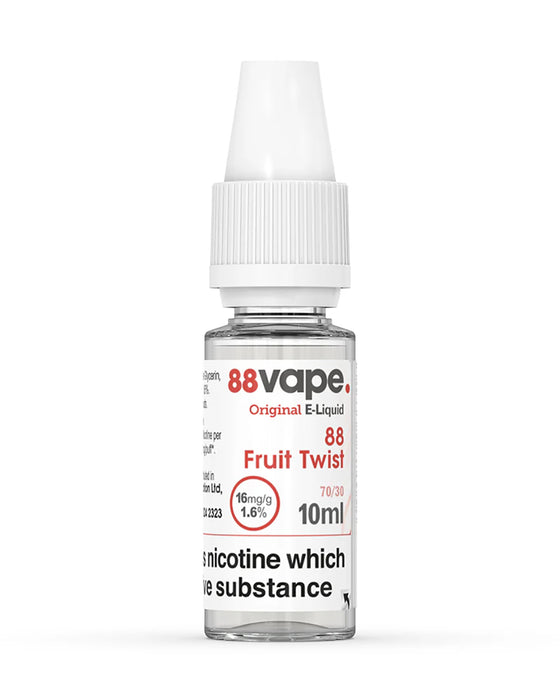 88Vape E-Liquid 16Mg Fruit Twist 10ml - 20 Pieces - 88V-S8420