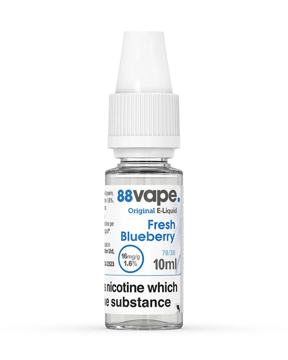 88Vape E-Liquid 16Mg Fresh Blueberry 10ml - 20 Pieces - 88V-S8427