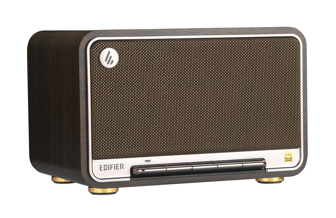 Edifier D32 Tabletop Bluetooth Hi-Res Speaker With Built In Battery - Black Walnut - CM-D32/BLKW