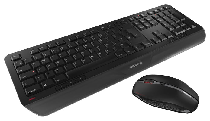 CHERRY GENTIX DESKTOP Wireless Keyboard & Mouse Combo Set – UK Layout – Black – KB-CHERRY-GENTIX