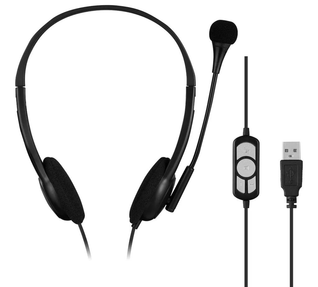 Volkano Chat USB Series Stereo Headset With Microphone - VOLK-20152 ...