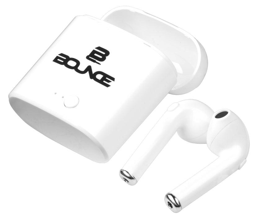 Bounce True Wireless Earphones With Charging Case - BNCE-1111/WHT