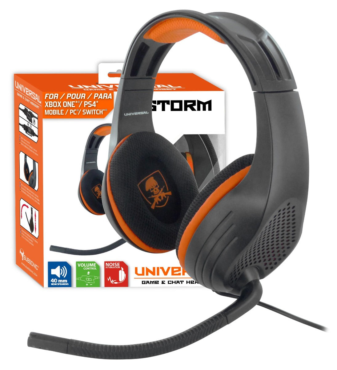 Casque gamer SUBSONIC pour PS4 Xbox Serie Switch